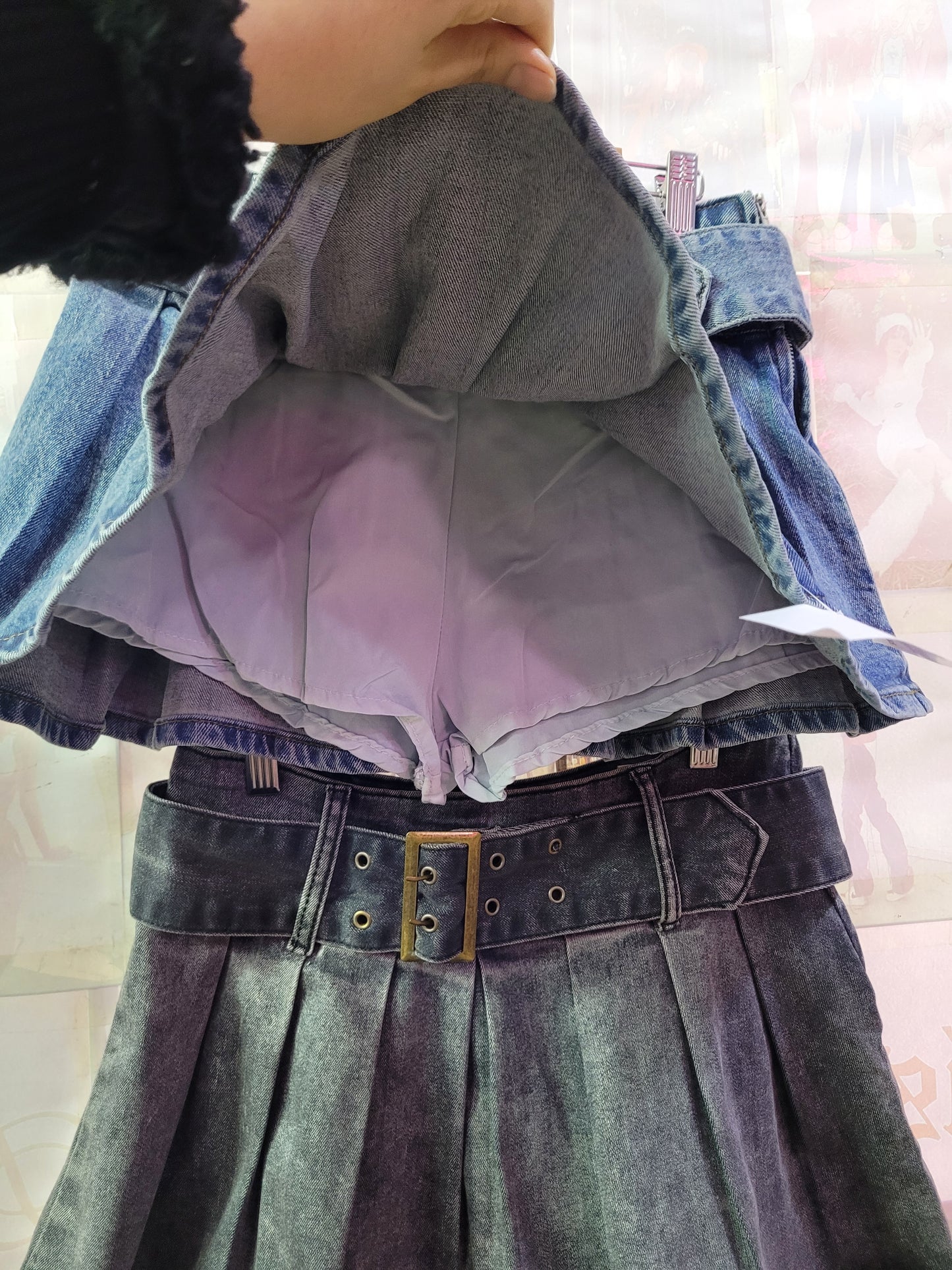 Mini Falda Denim Y2K