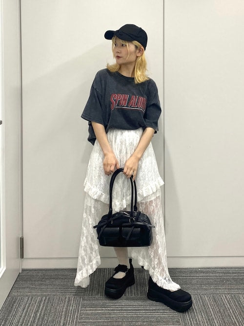 Falda midi encaje japan