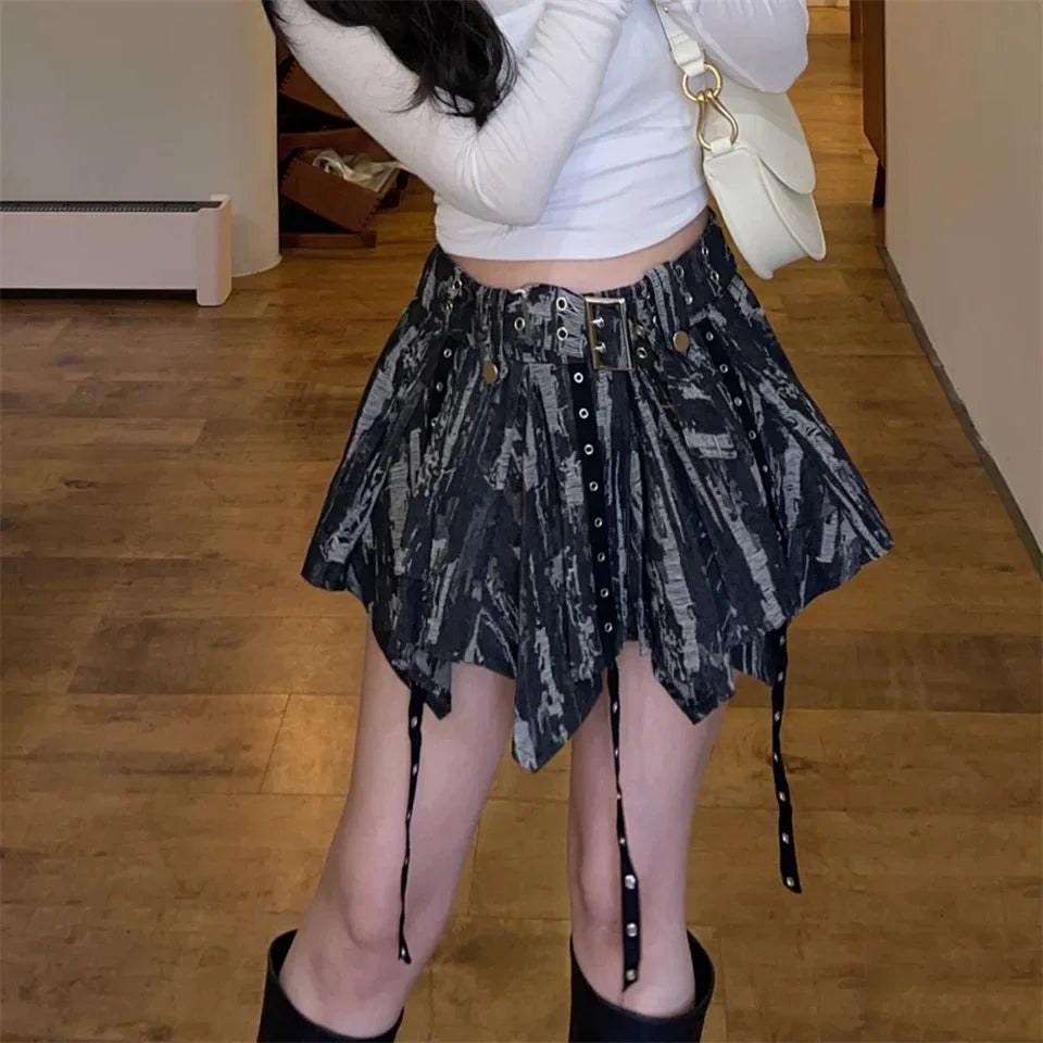 Falda Irregular Denim