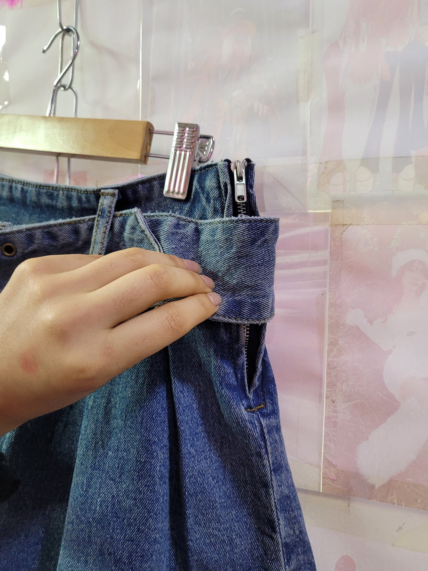 Mini Falda Denim Y2K