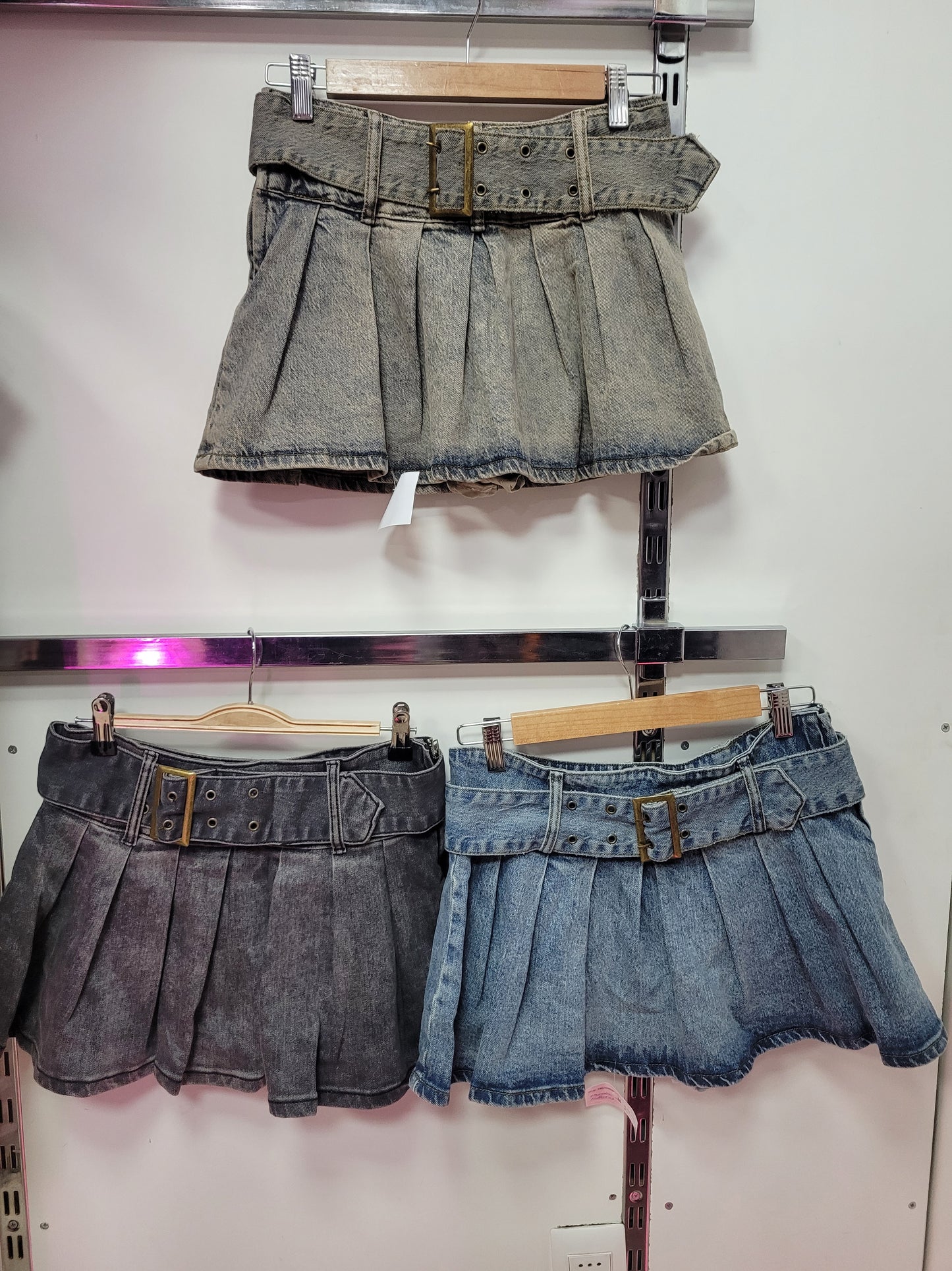 Mini Falda Denim Y2K