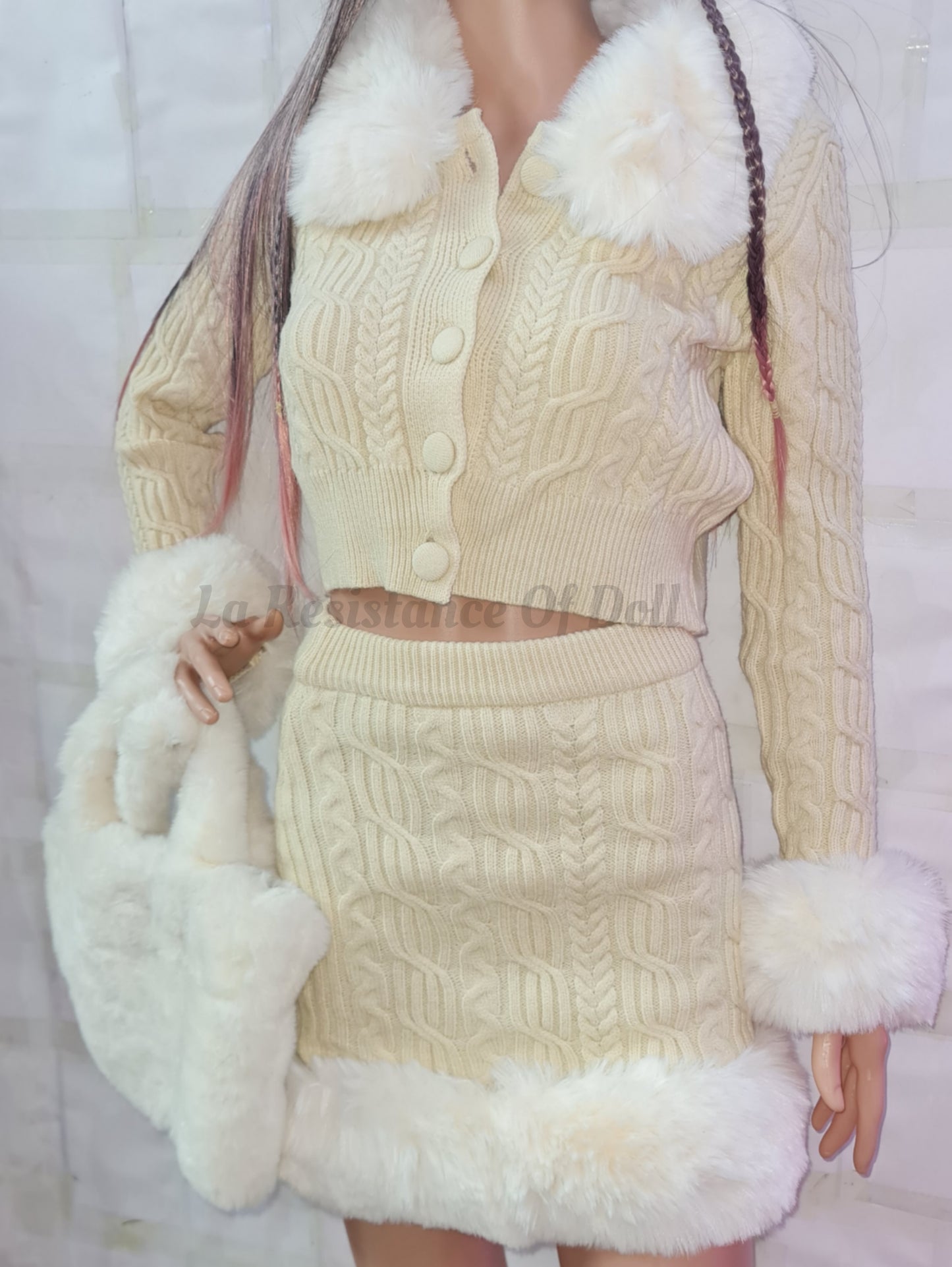 Conjunto Peludito Lana